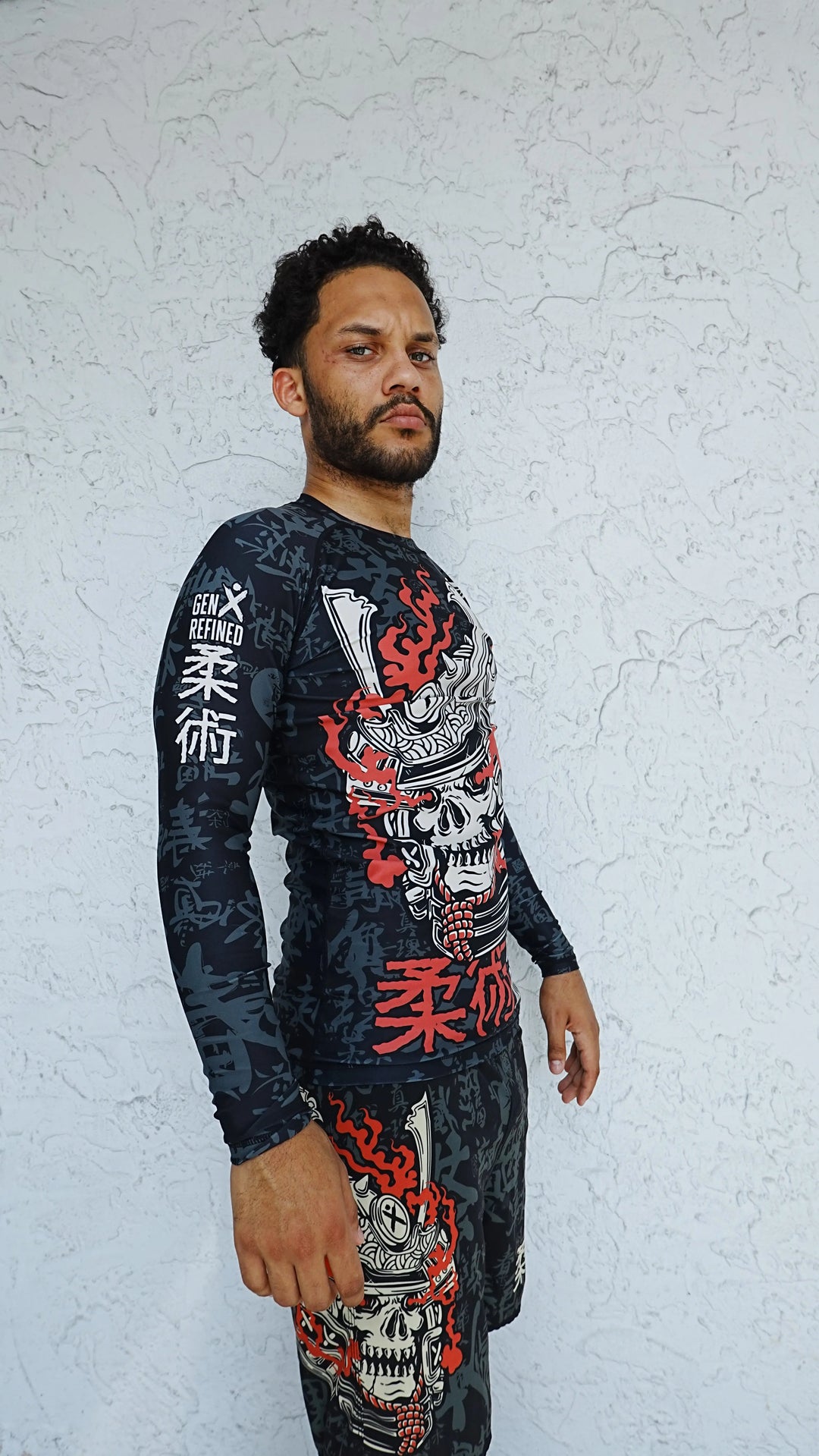 Unisex Ronin's Visage Jiu Jitsu Rashguard - Long Sleeve GenXRefined