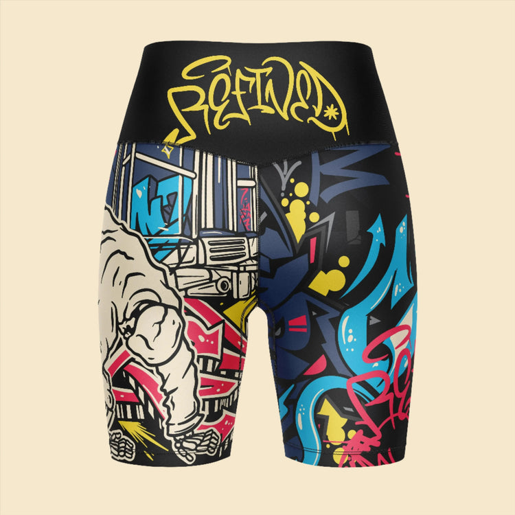 Women's NYC Graffiti - Vale Tudo Shorts GenXRefined