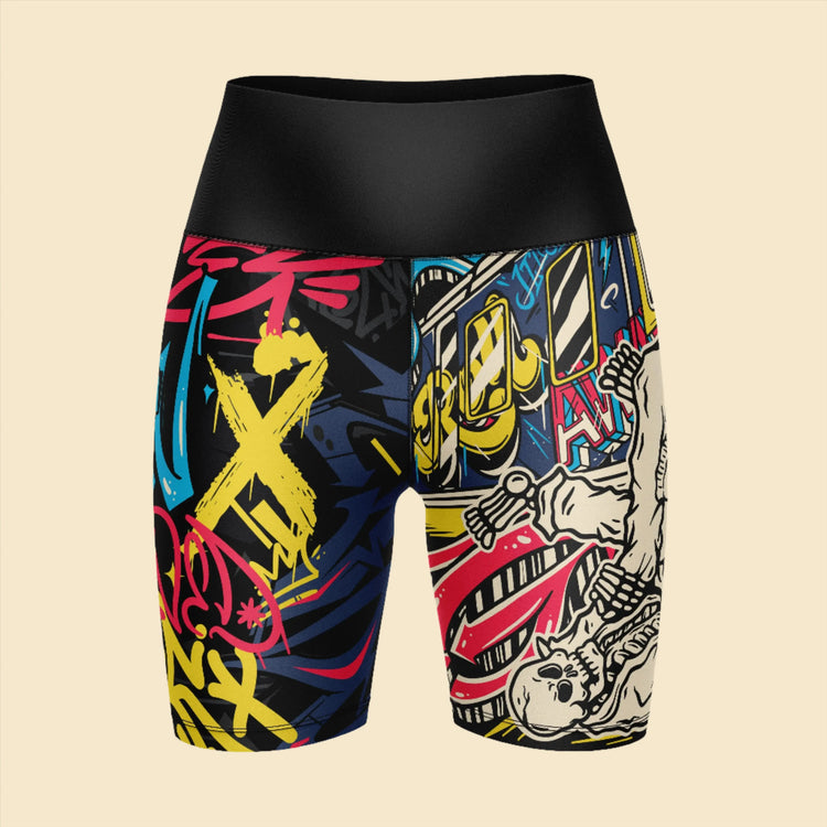 Women's NYC Graffiti - Vale Tudo Shorts GenXRefined