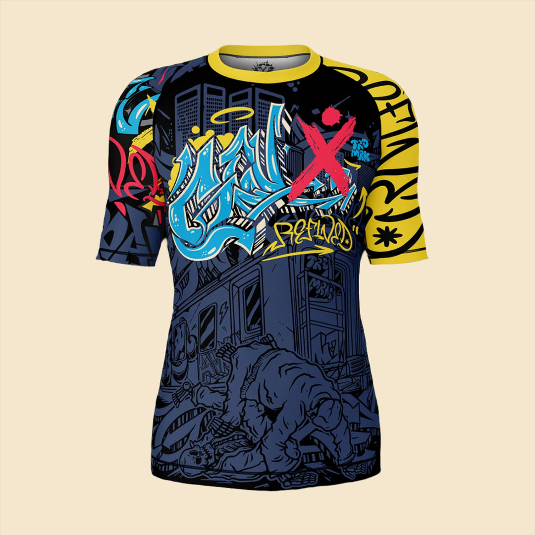 NYC Graffiti - Short Sleeve Rashguard GenXRefined