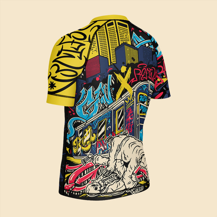 Youth NYC Graffiti - Short Sleeve Rash Guard GenXRefined