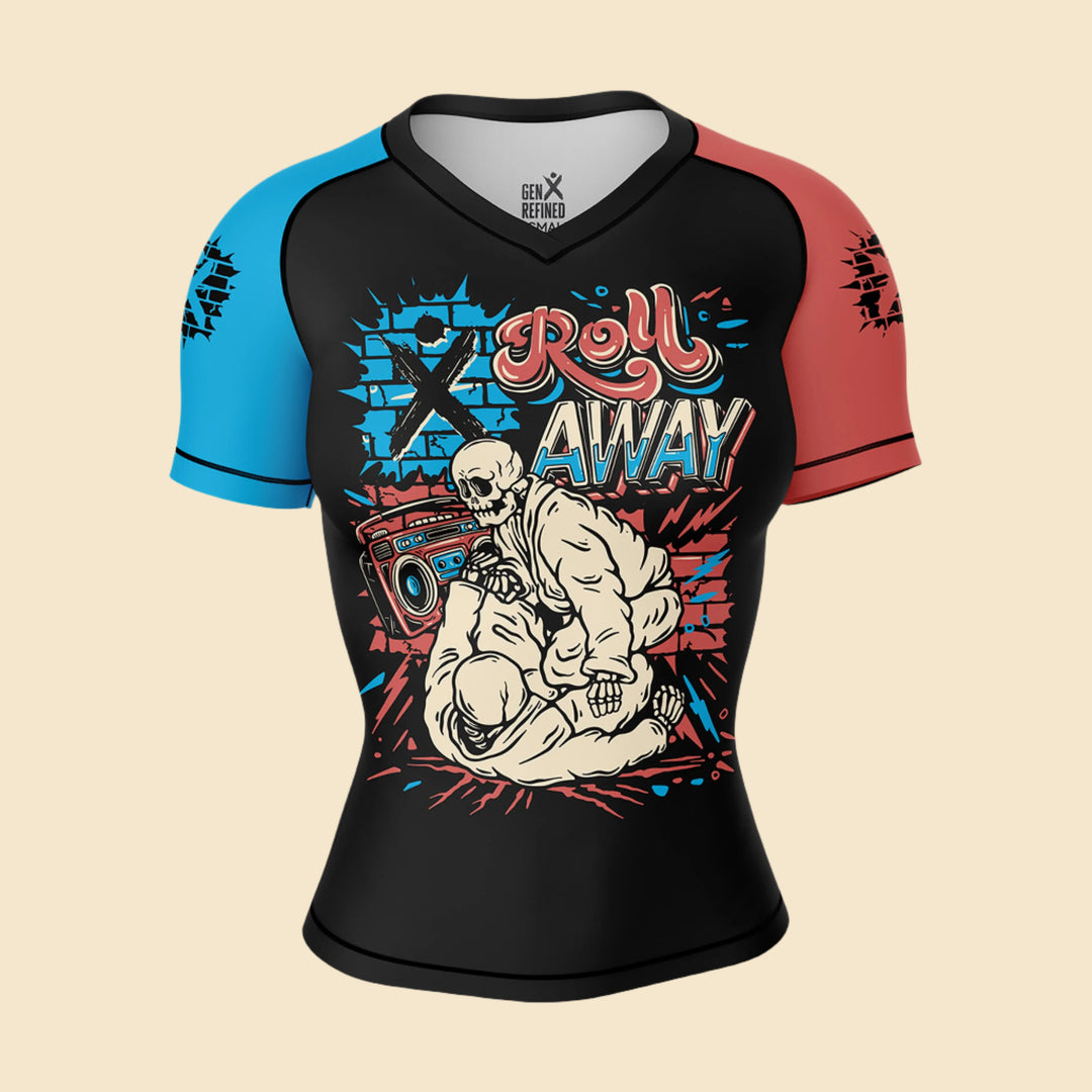 Women's Roll Away Jiu Jitsu Rashguard - Short Sleeve GenXRefined