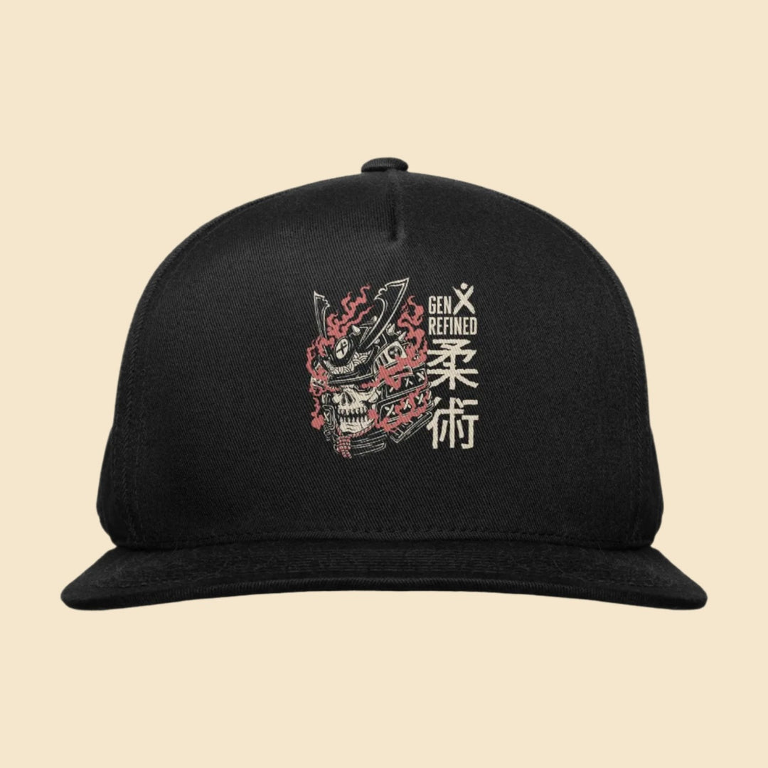 Ronin's Visage -  Black Snackback Trucker Hat GenXRefined