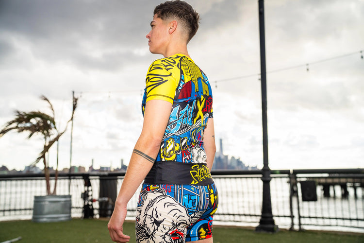 Women's NYC Graffiti Jiu Jitsu Rashguard - Short Sleeve GenXRefined