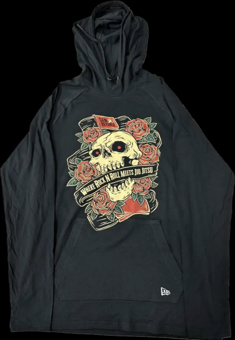 Skull & Roses - Tri Blend Hoodie GenXRefined