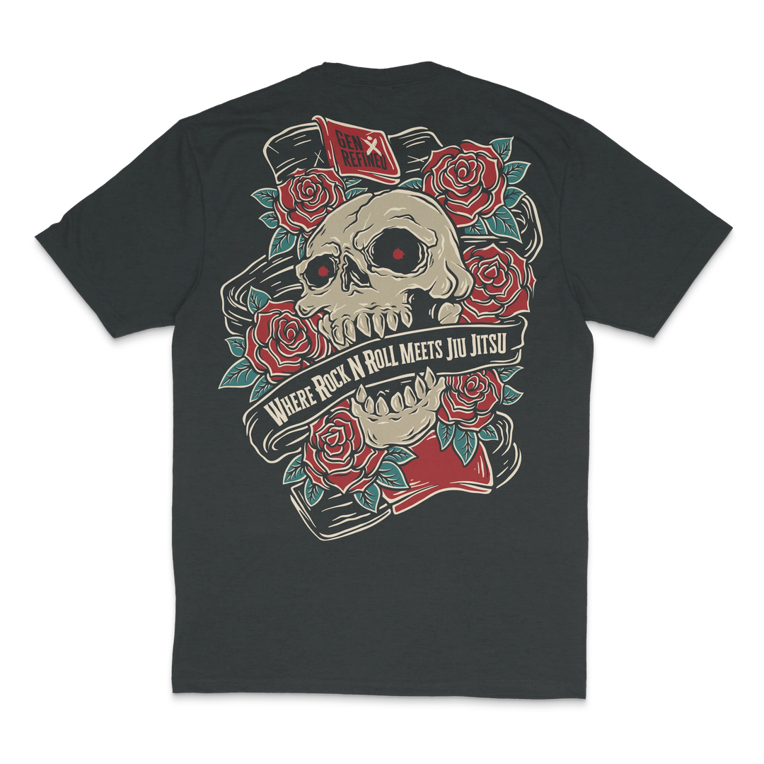 Skull & Roses - Tri blend T-Shirt GenXRefined